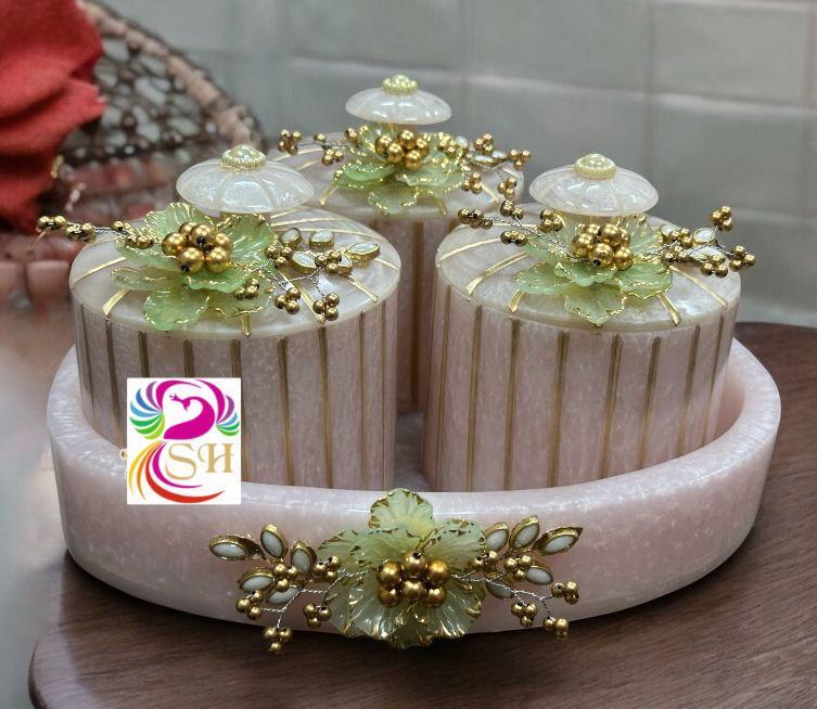 Triangle Dry Fruit Jar Set