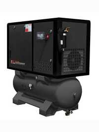 Tank Mounted With Dryer And Filters Screw Air Compressor