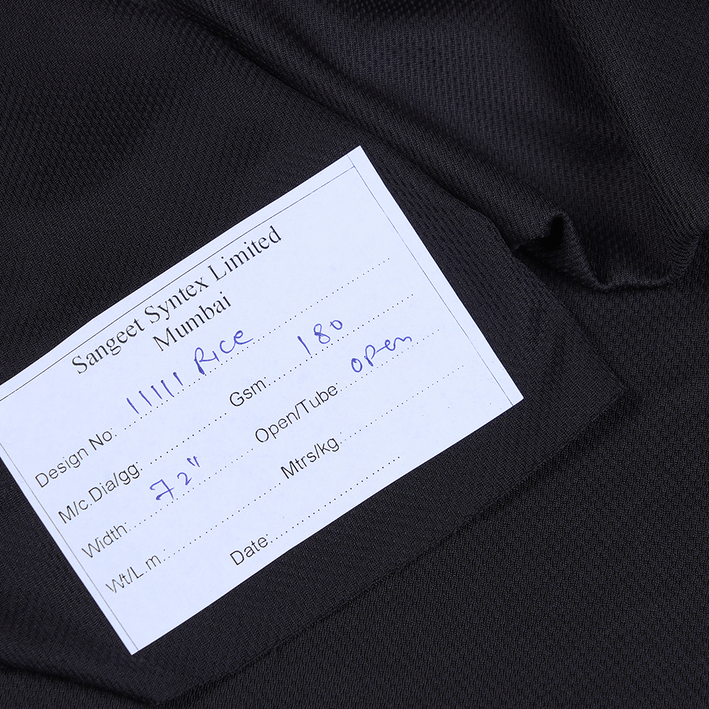 FK11111 180GSM Black Rice Knit Fabrics