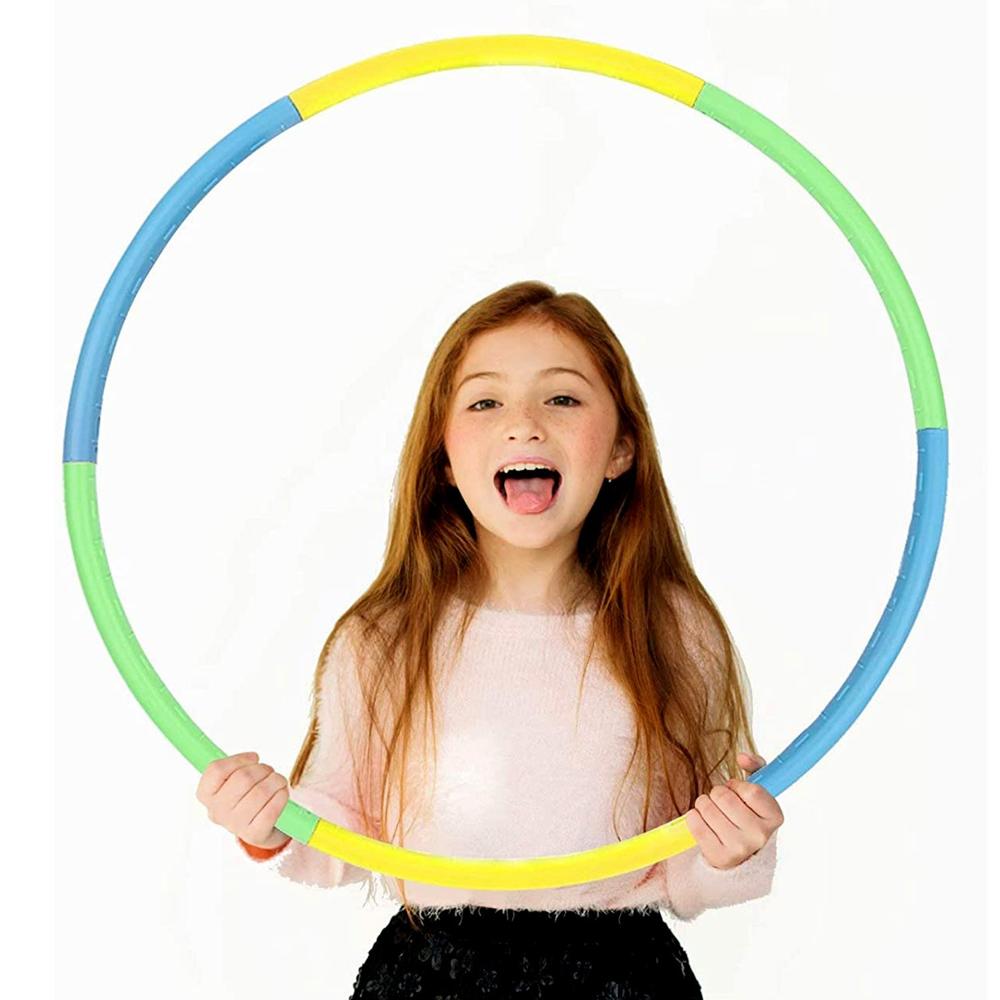 Hoops Hula Interlocking Exercise Ring For Fitness (8 Pcs) - Color: Mix