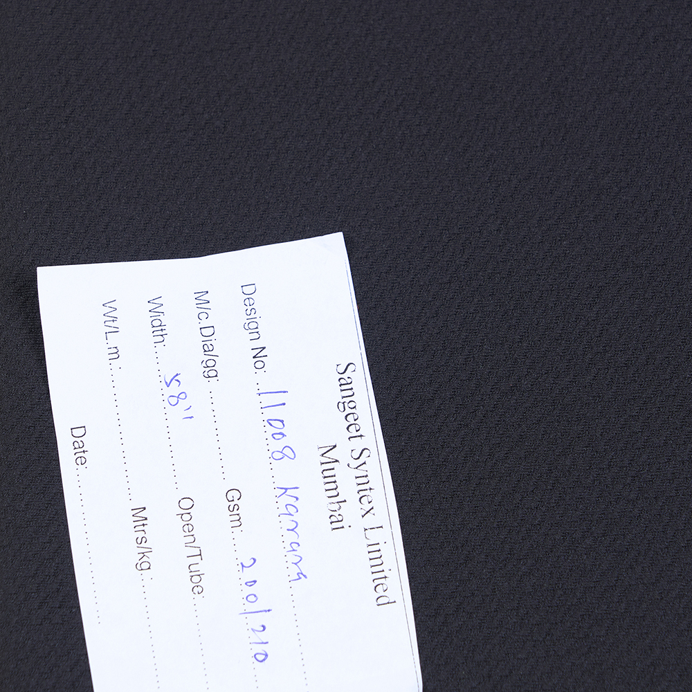 FK11203 210GSM Black Karara Fabrics