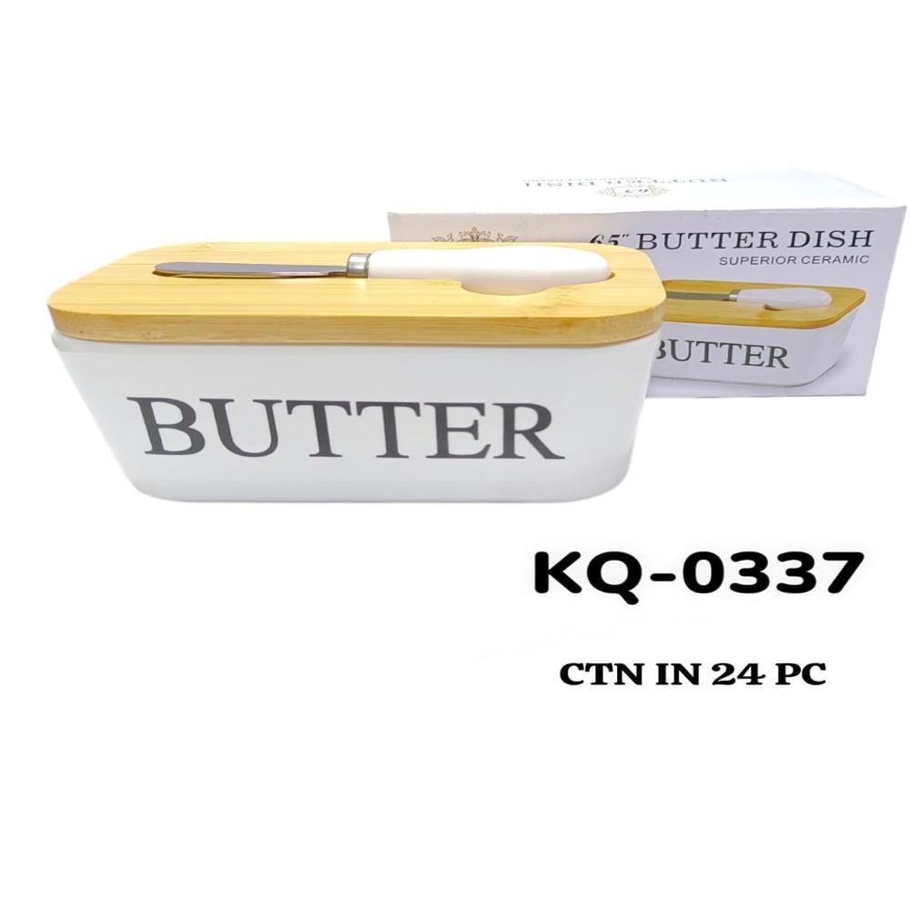 CERAMIC BUTTER DISH