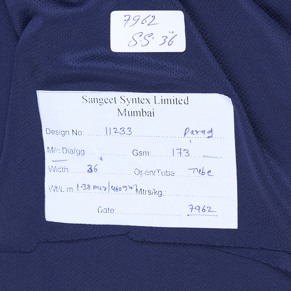 FK11233 173GSM Navy Blue Premium Dot Knit Fabrics