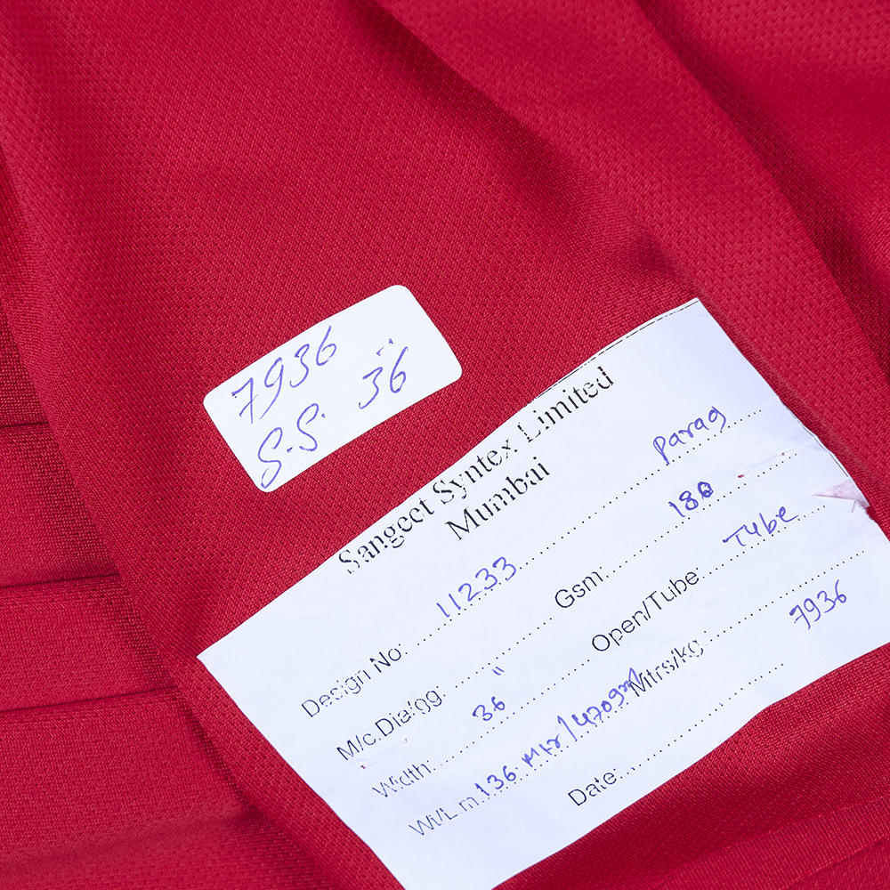 FK11233 180GSM Red Premium Dot Knit Fabrics