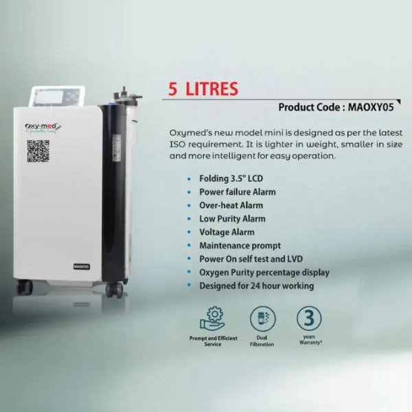 Oxymed Mini (5L) Oxygen Concentrator