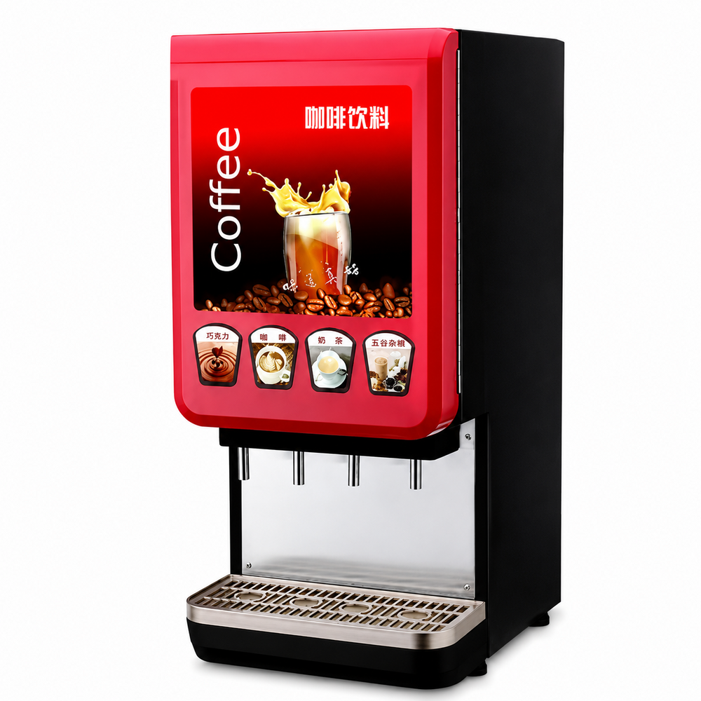 Plastic Instant Coffee Vending Machine