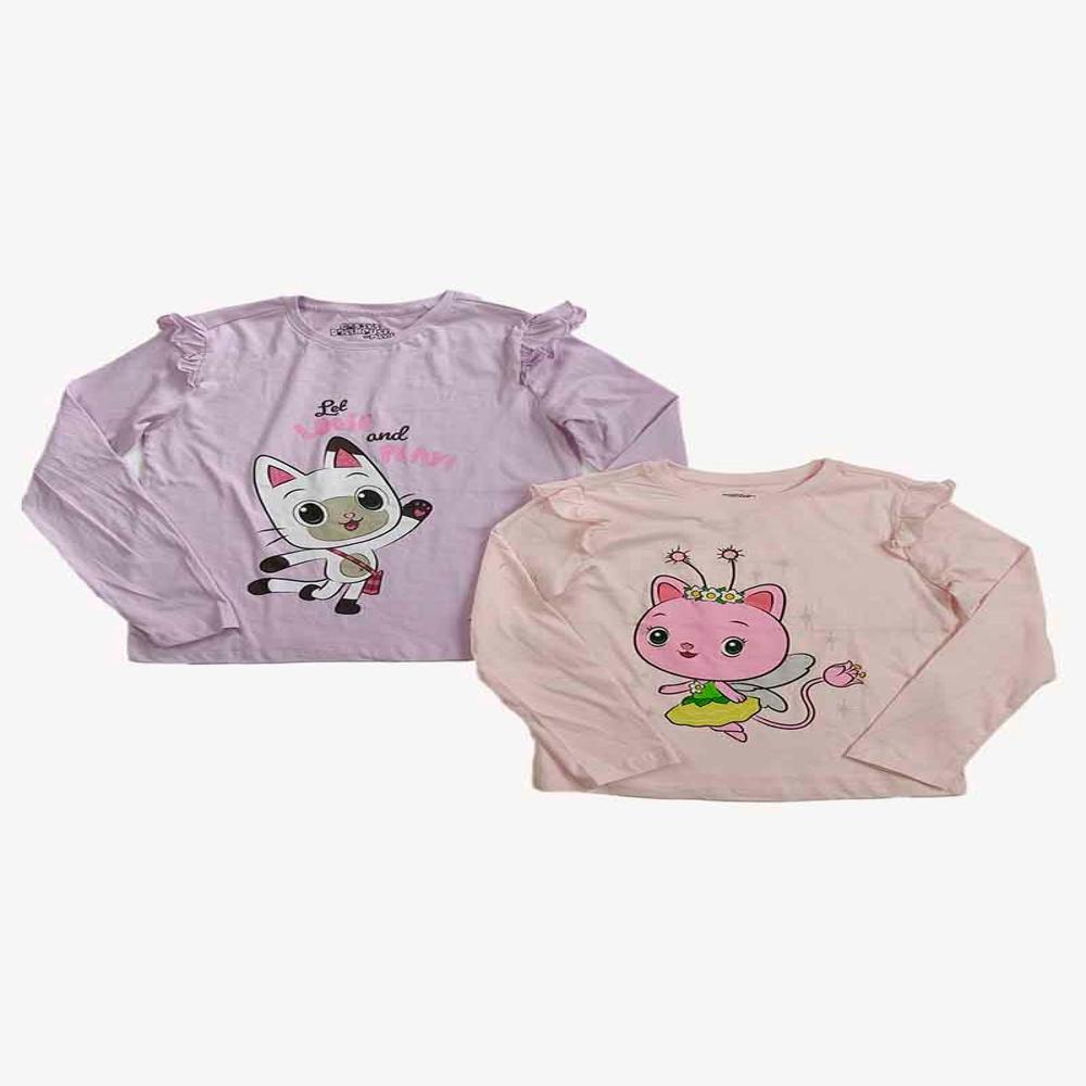 Gabby's Dollhouse Girls Long Sleeve Printed T-Shirts