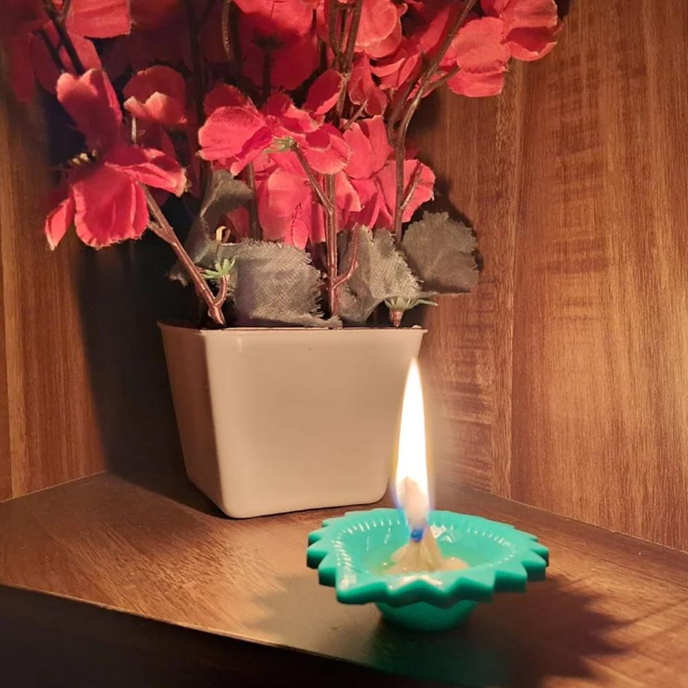 Silicone Diya for Diwali Attractive Design Colourful Diya Combo, Diwali (6 Pcs Set)