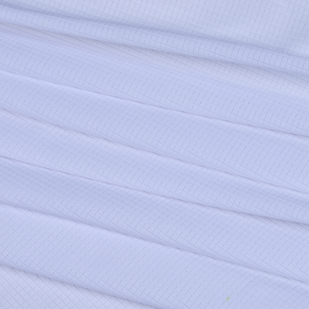 FK11247 140GSM White Check Fabrics