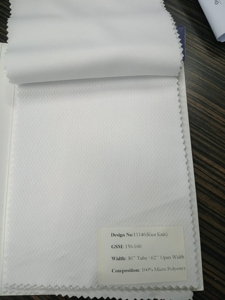 11146 160GSM Rice Knit Polyester Fabrics