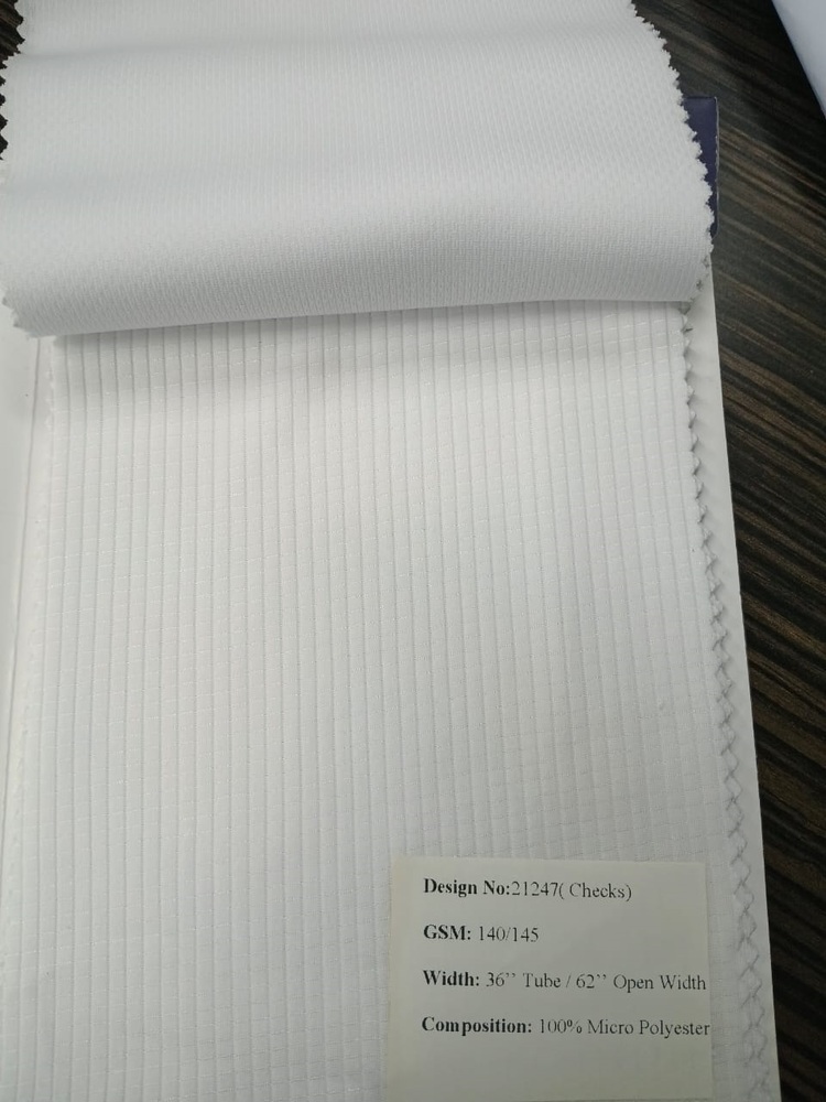 21247 145GSM Check Polyester Fabrics