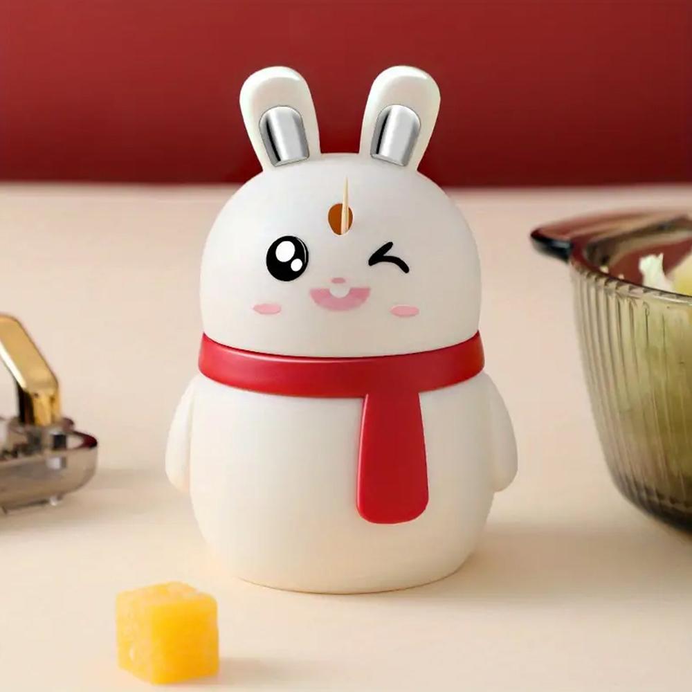 Rabbit Shape Toothpick Dispenser Pressing Small Size Accessory Durable Red | Home & Garden | Kitchen Dining & Bar | Kitchen Storage & Organization | Racks & Holders Dining Room Table Decoration (1 Pc ) - Color: Mix