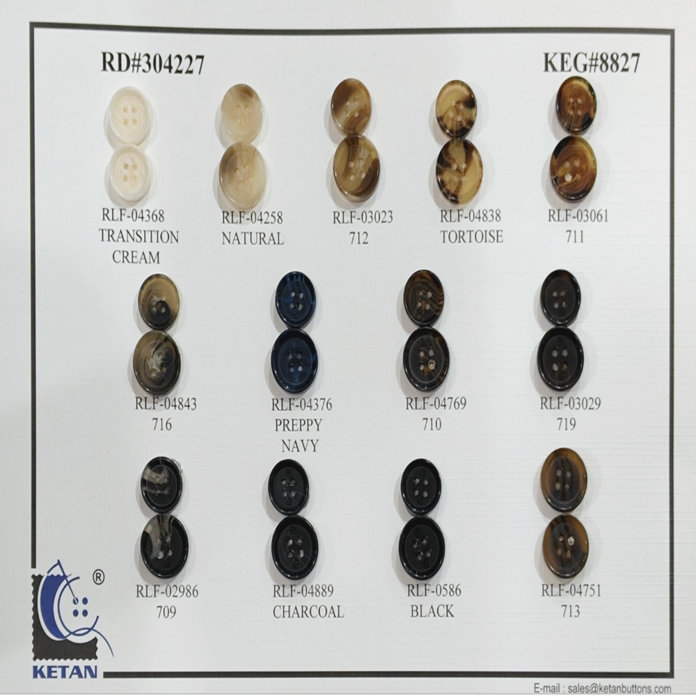 Imm Horn Button - Shape: Round