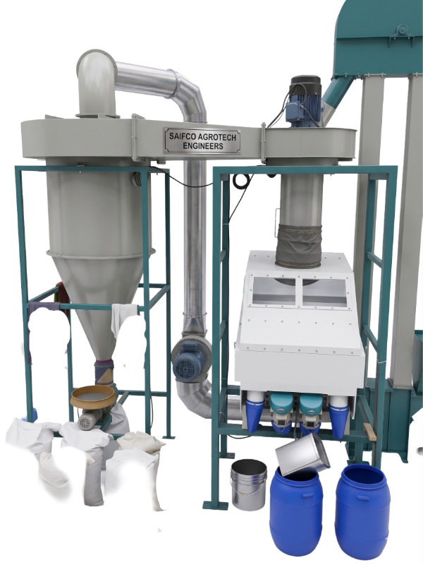 Destoner Machine For Roller Flour Mill