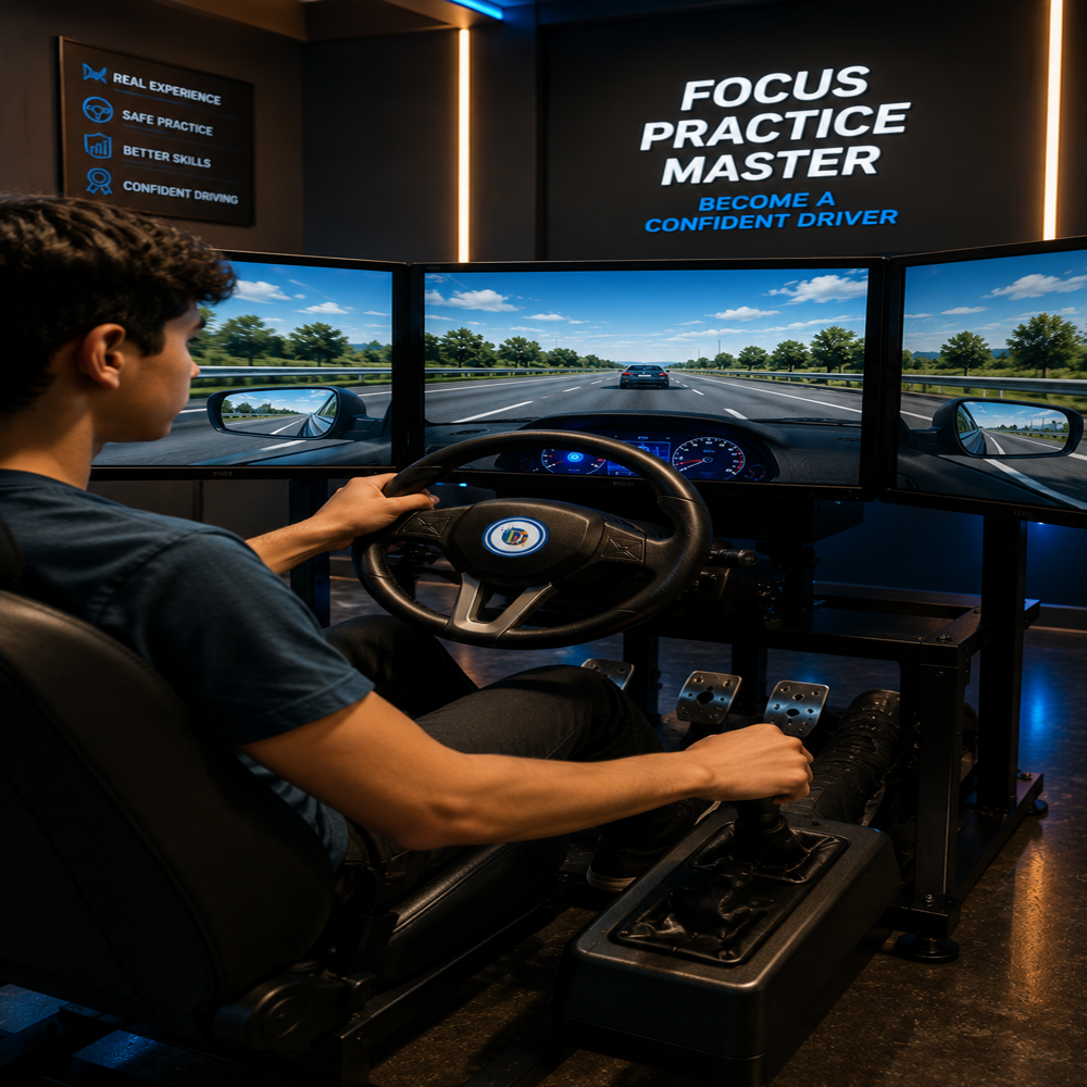Combined Driving Simulator - Features: Both For Lmv And Hmv Vehicles