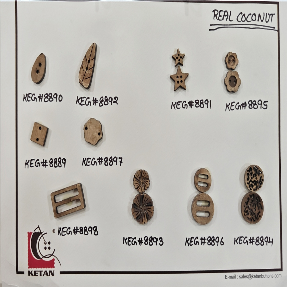 Real Coconut Buttons