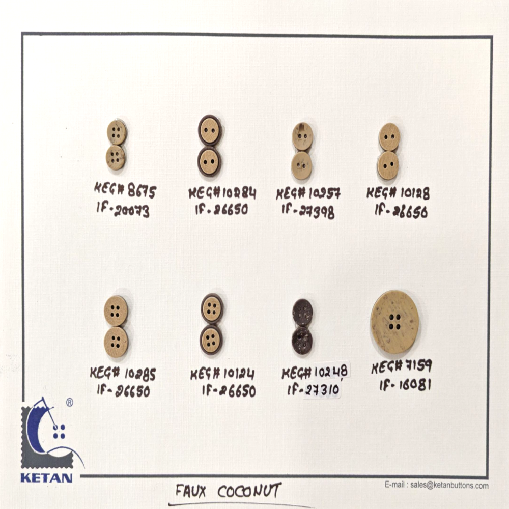 Imitation Coconut / Wood Buttons
