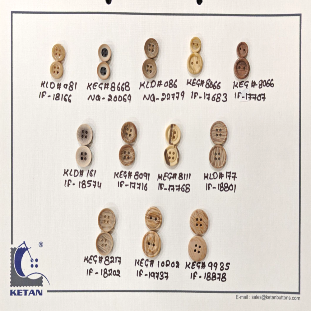 Imitation Coconut / Wood Buttons