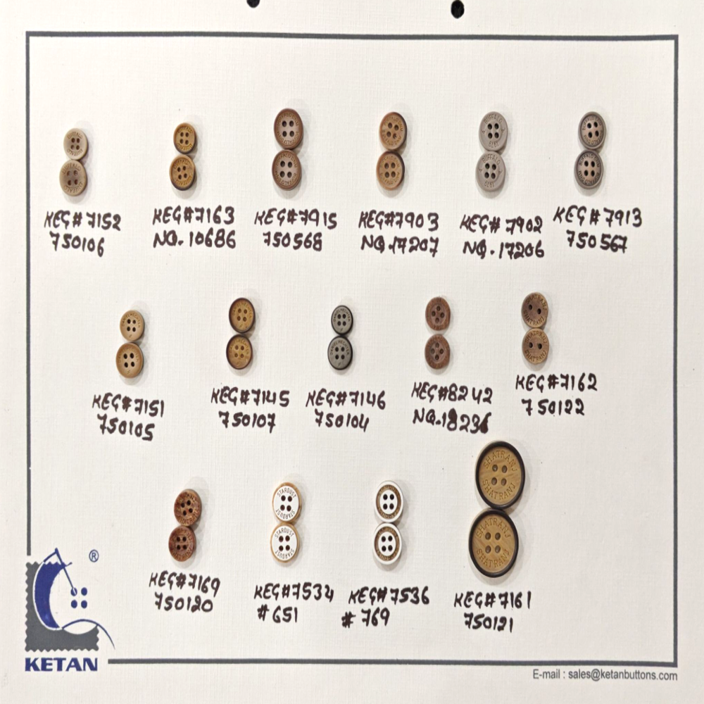 Imitation Coconut / Wood Buttons