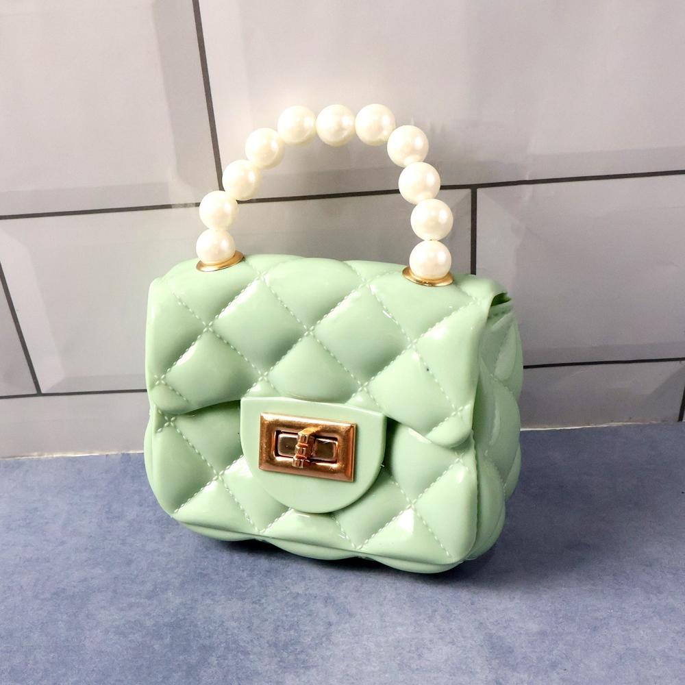 Elegant Quilted Mini Handheld & Sling Fashion Handbag (1 PC)