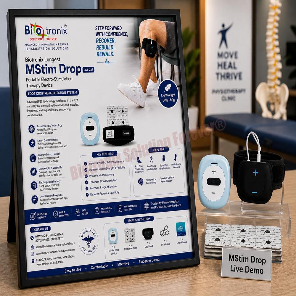 Portable Electrical Muscle Stimulator for Foot Drop Recovery