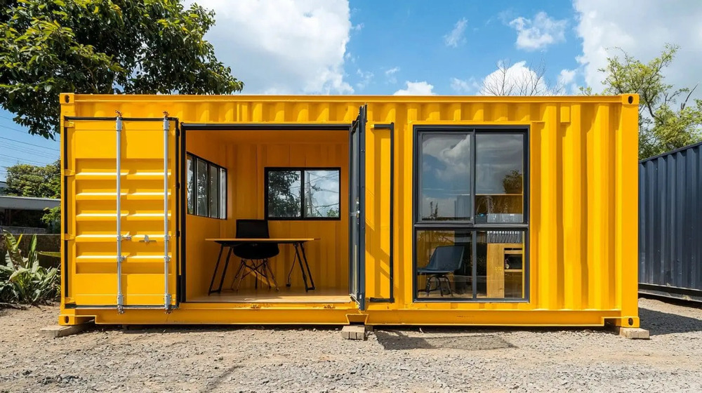 Rectangular Office Containers - Color: White
