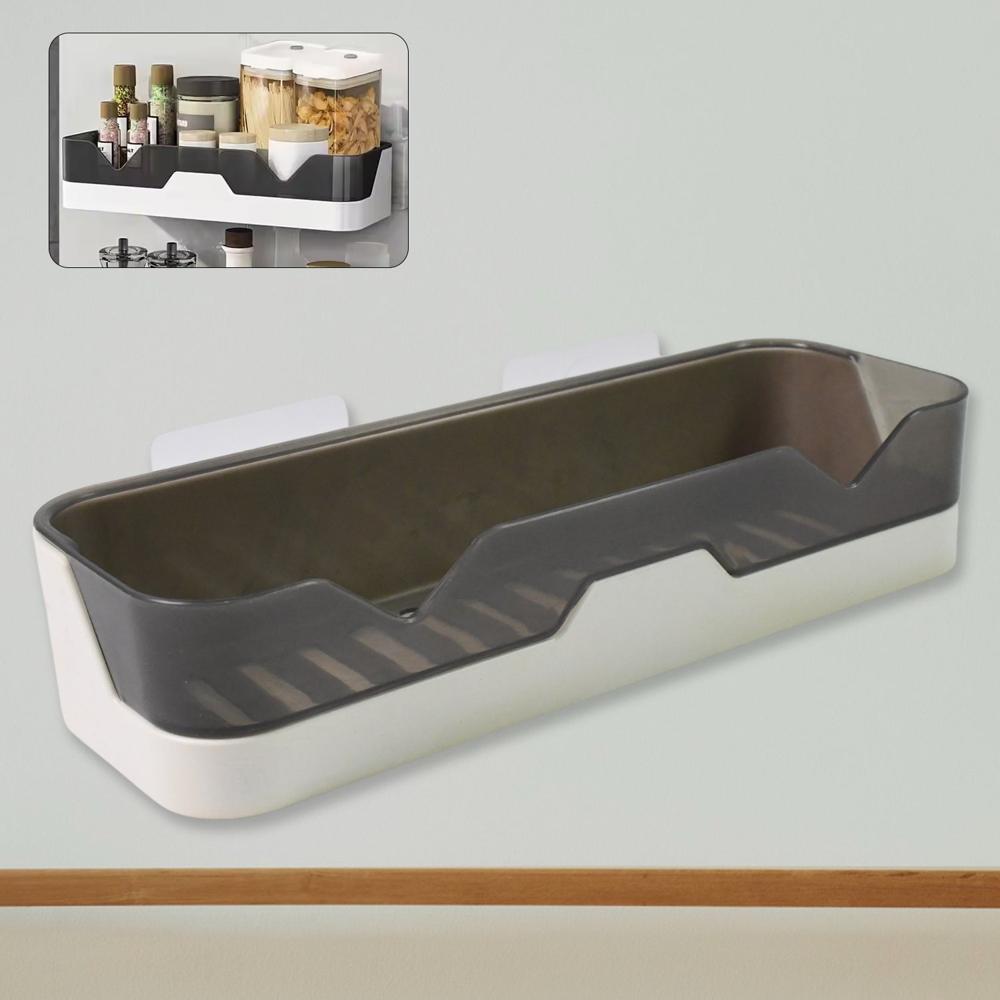 Wall Mounted Adhesive Bathroom Shower Caddy / Shelf / Plastic (1 Pc) - Color: Mix
