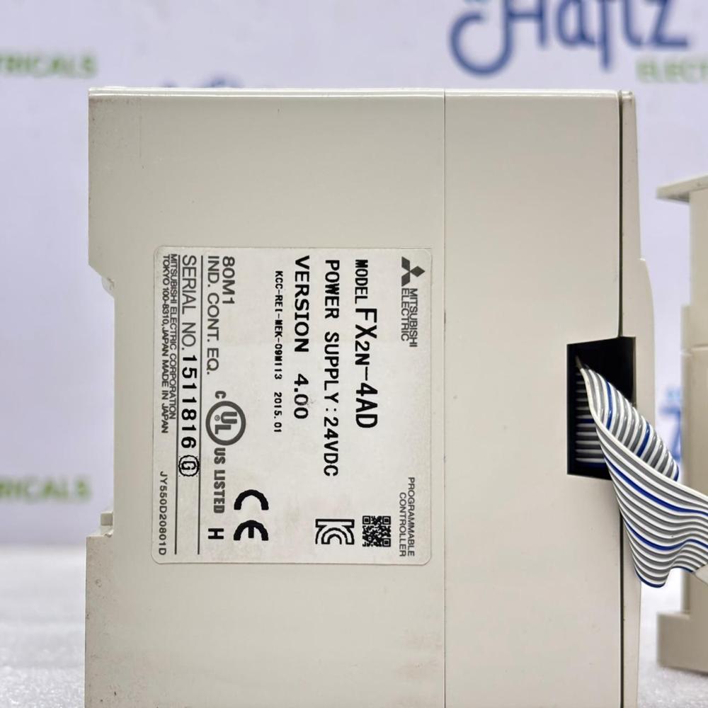 MITSUBISHI ELECTRIC FX3U-16M CPU FX2N-4DA INPUT FX2N-8EYR-ES OUTPUT