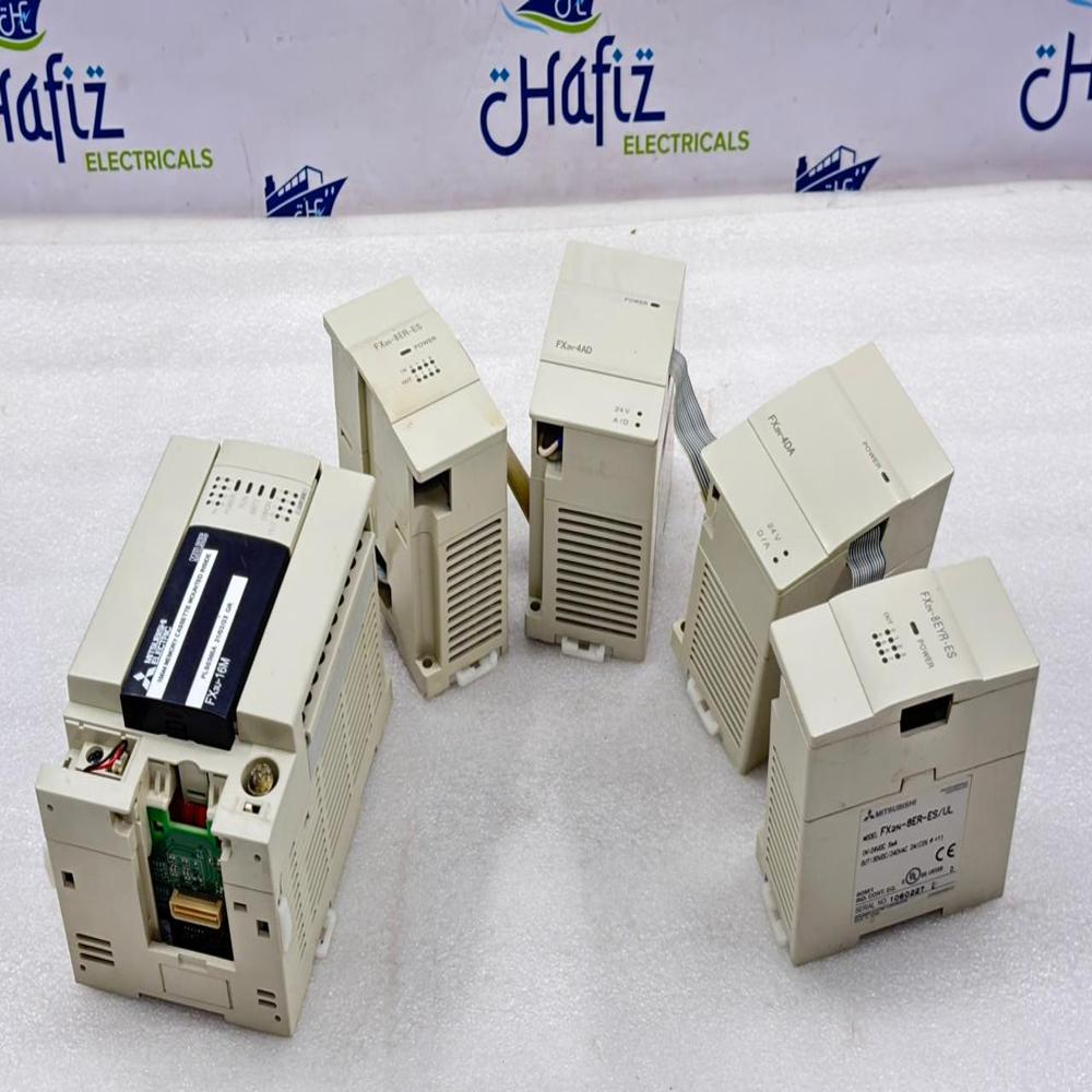 MITSUBISHI ELECTRIC FX3U-16M CPU FX2N-4DA INPUT FX2N-8EYR-ES OUTPUT