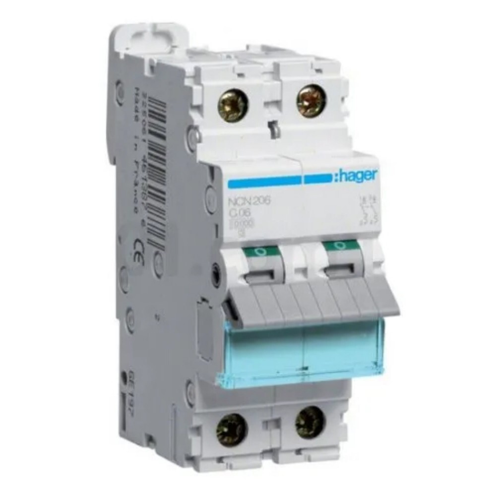 Hager 32a Double Pole Mcb - Color: White