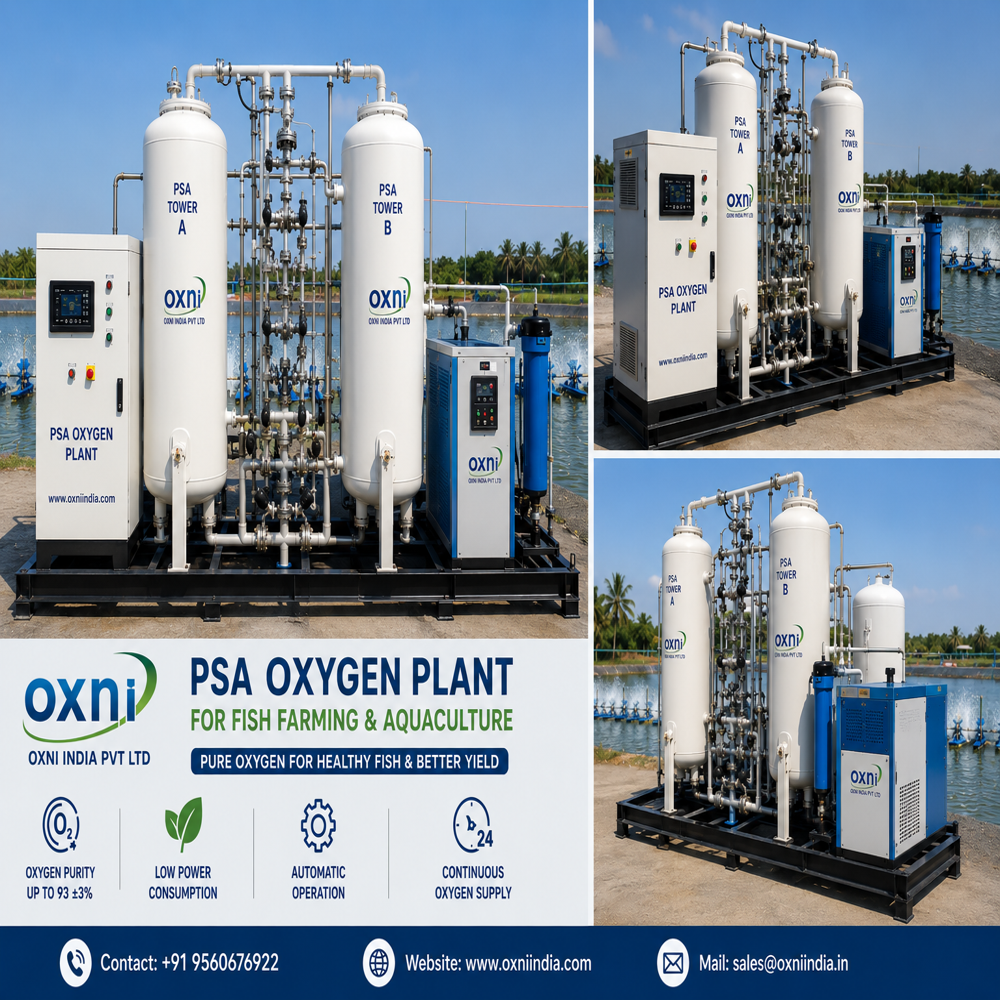 PSA OXYGEN GAS GENERATOR FOR FISH FARMING/AQUACULTURE
