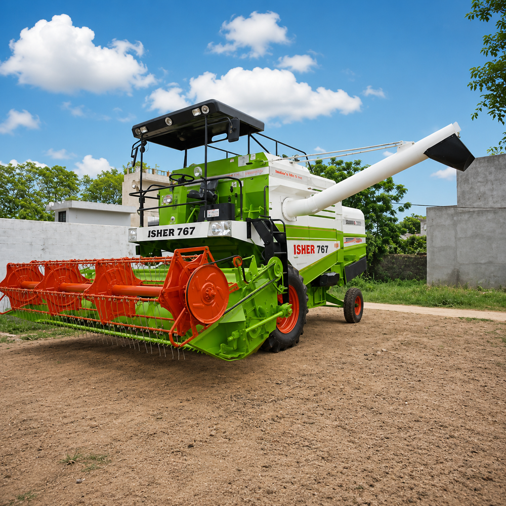 Self Model Isher Combine Harvester