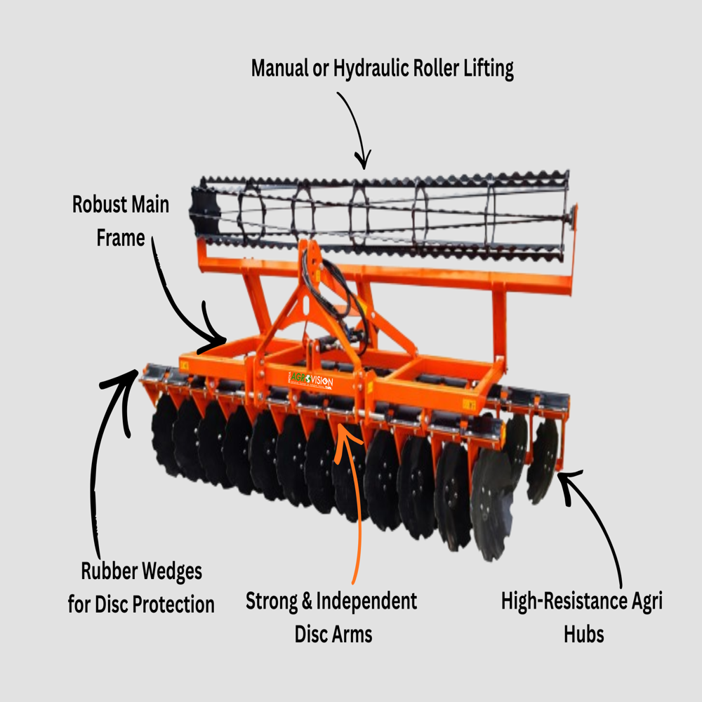 High Speed Disc Harrow - Hd Series - Color: Orange