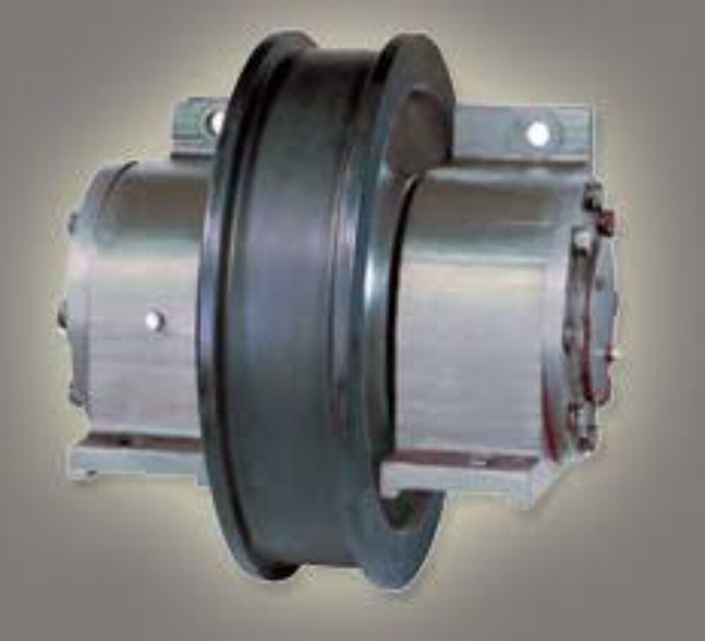 Crane Wheel Assembly - Color: Red Paint Coated