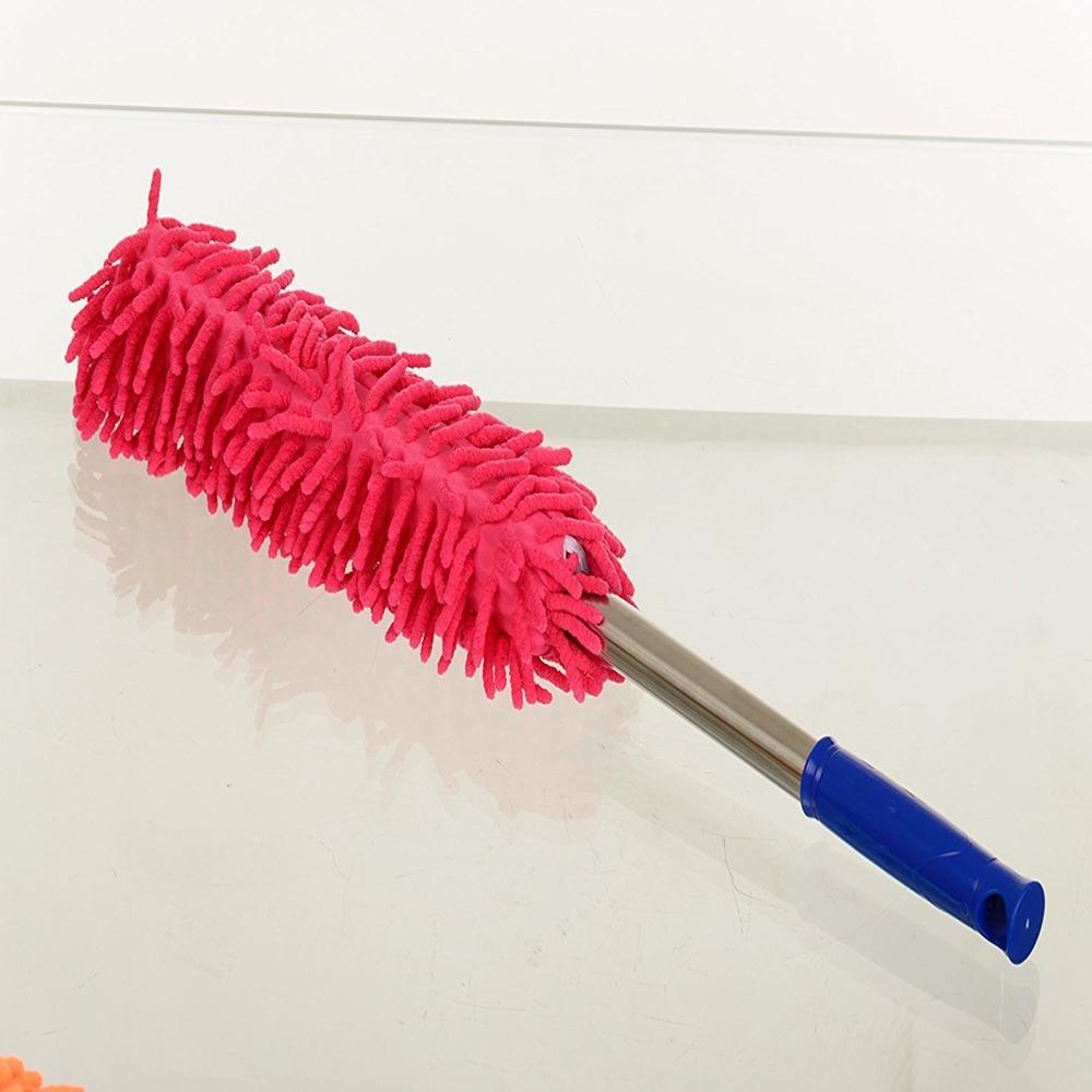 Multipurpose Microfiber Cleaning Duster With Extendable Telescopic Handle - Color: Mix