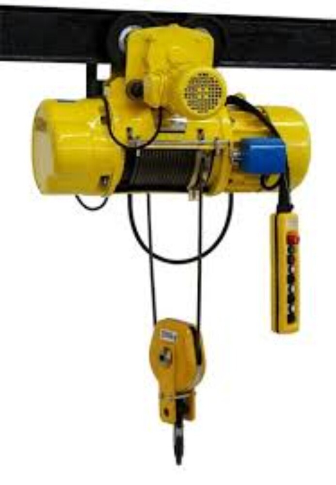 Crane Hoist - Industrial Grade Hoist | Yellow Paint Coated, Available In Various Sizes, Weight Varies By Model