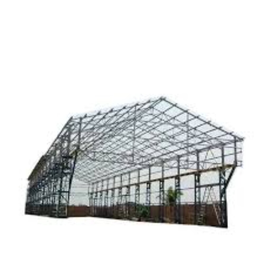 Industrial Structure Type Shed - Color: Blue Paint Coated