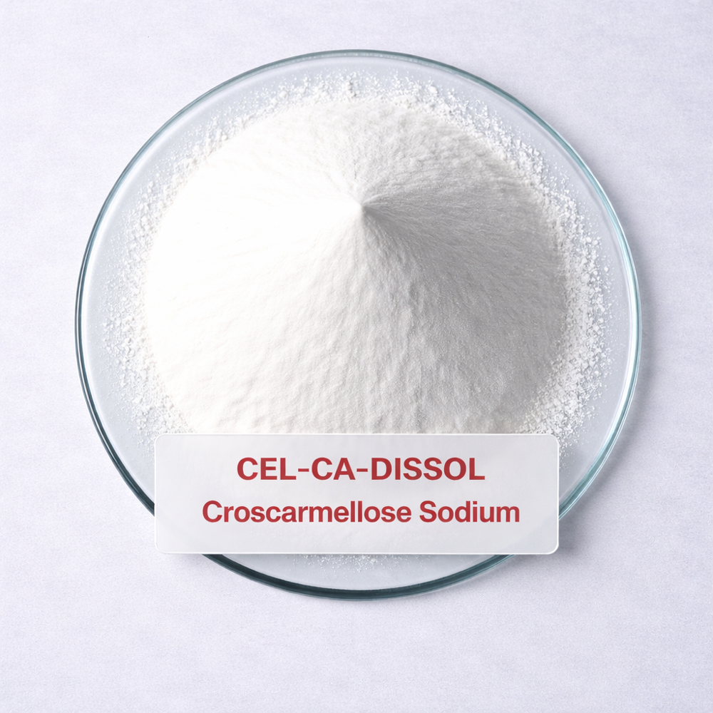 Croscarmellose Sodium - Industrial Grade White Powder | High Purity, Fast Dissolution, Excellent Bioavailability, Long Shelf Life, Safe For Consumption
