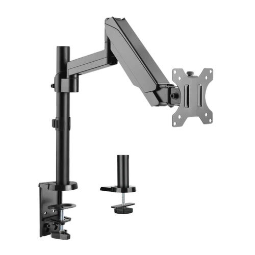 Gas Spring Computer Monitor Arms - With Pole