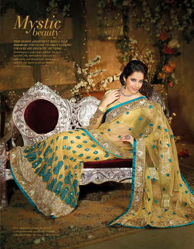 डिजाइनर ब्राइडल साड़ी