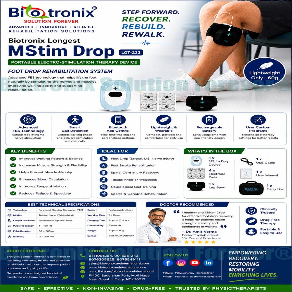 Foot Drop Recovery Stimulator for Smart Walking Rehabilitation
