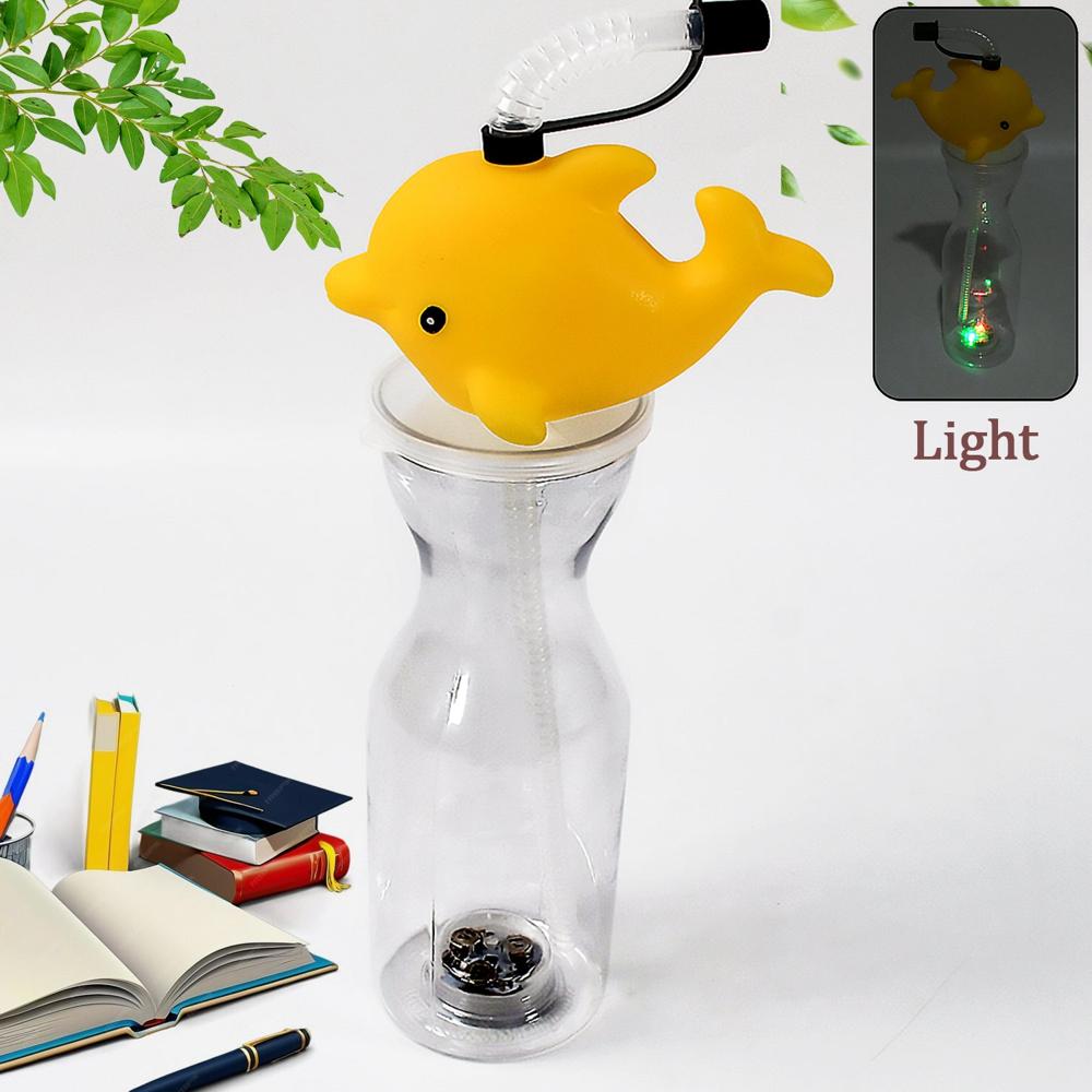 Party Props Birthday Return Gifts For Kids |animal Shape Straw Sipper Bottle For Kids - Color: Mix