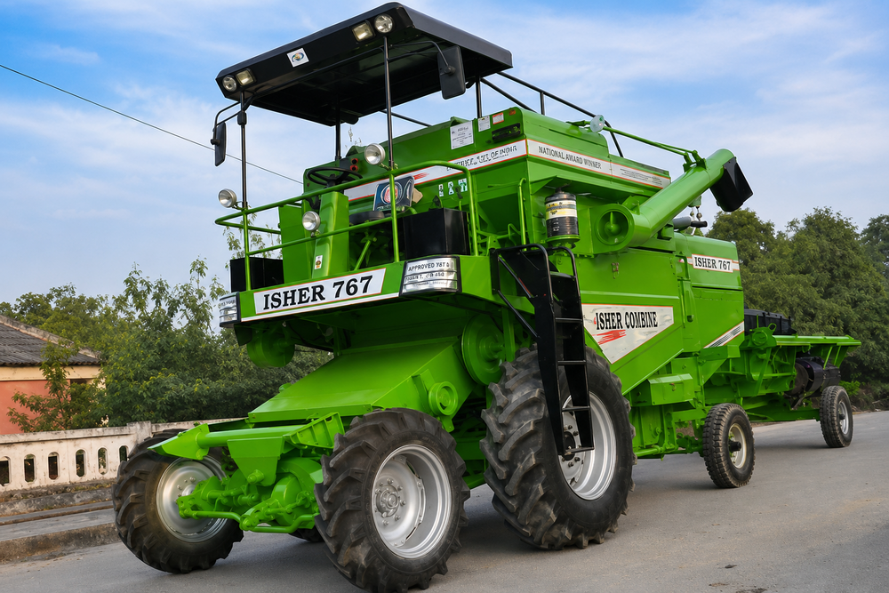 ISHER 767  4 X 4 Self Propelled Combine Harvester
