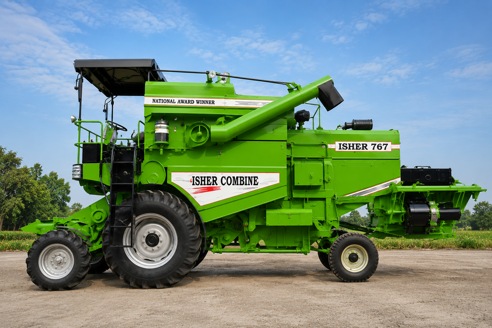 ISHER 767  4 X 4 Self Propelled Combine Harvester