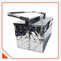 Tb Ss304 180808 Tool Box - Stainless Steel 180x80x80 Mm Silver, Polished Finish Foldable Handle