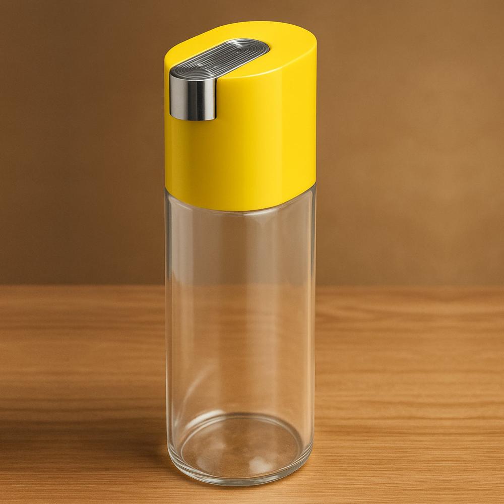 500 Ml Automatic Oil Dispenser Bottle With One-Touch Controlled Pour Spout (1 Pc) - Color: Mix