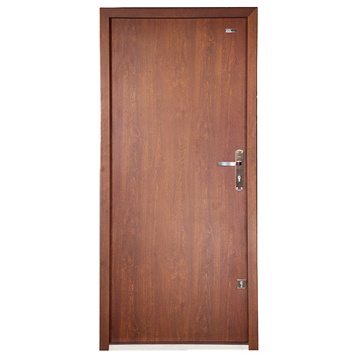 Golden Oak Steel Door