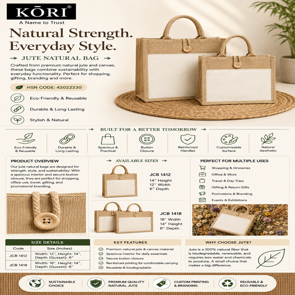 KORI JUTE CANVAS BAG 14