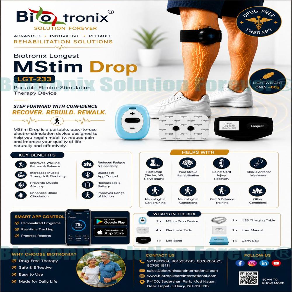 Portable Gait Correction Device for Foot Drop Therapy