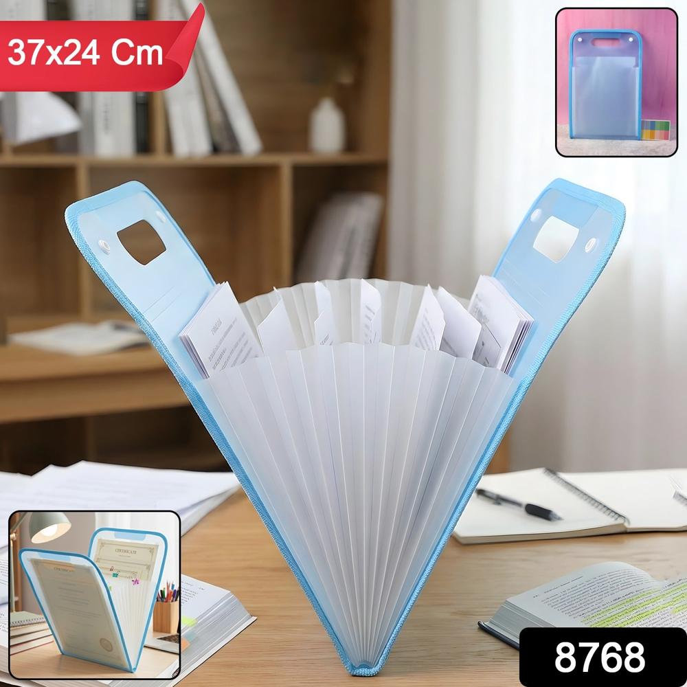 13 Pocket Document File Folder With Handle - Color: Mix